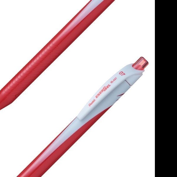 BOLIGRAFO GEL ENERGEL BL437B PENTEL 0.7MM RT ROJO 12576